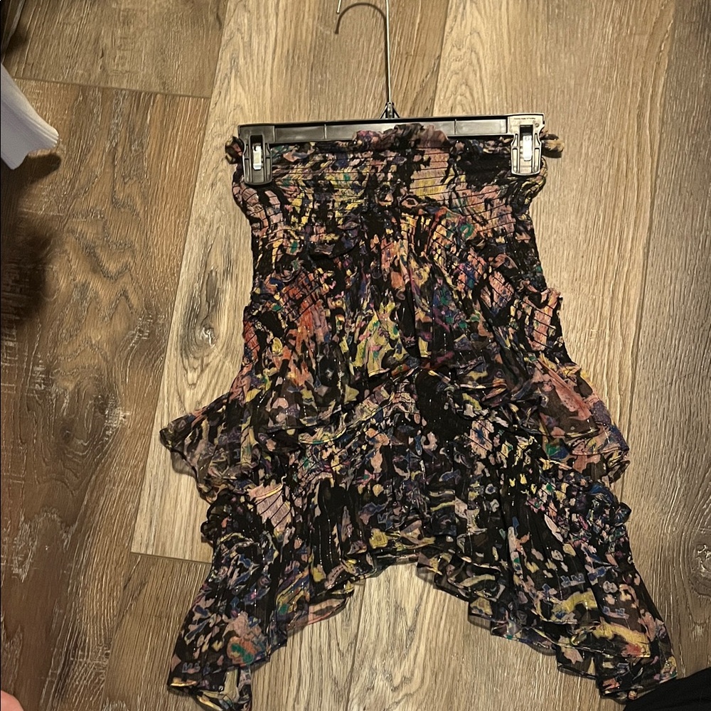 IRO Vibrant Patterned Midi Skirt